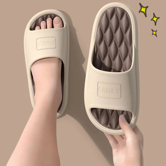 Women wearing slippers for summer outings, new indoor home, bathroom, shower, EVA sandals and slippers